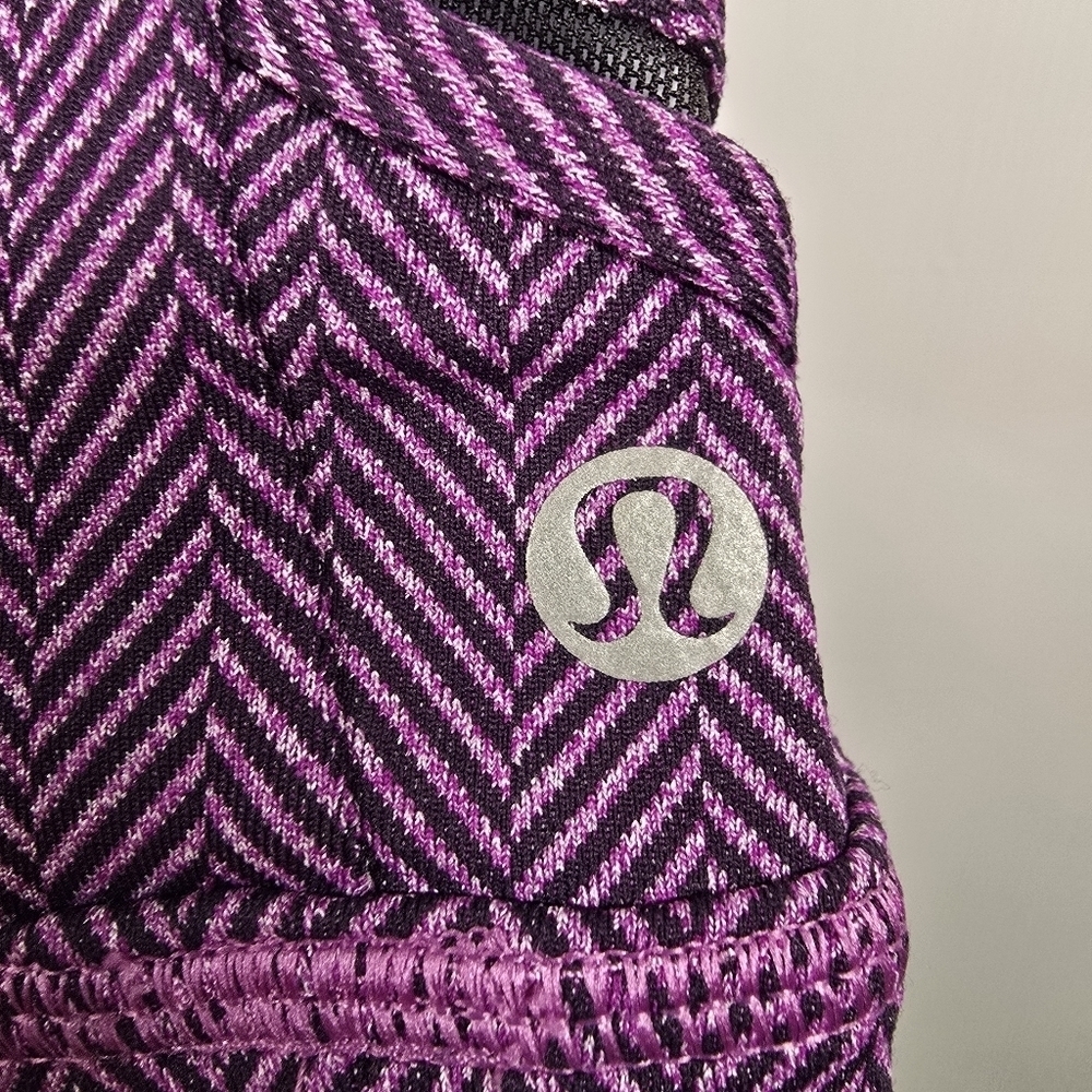 Lululemon Womens Double Layered Tank Top In Bright Purple &Sports Bra Size 8 - Picture 9 of 10